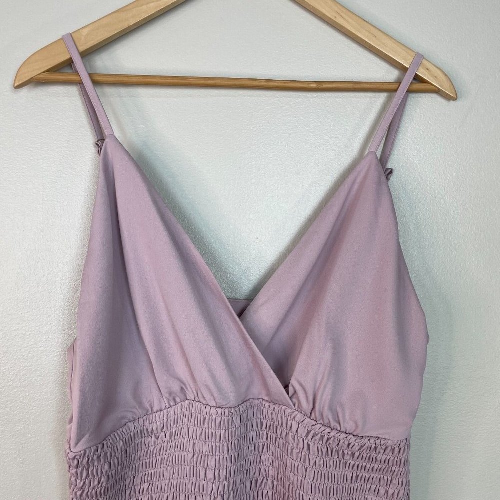 Superdown Dress XL Purple Natalia Smocked Bodice Mini Revolve Women's NWT - Picture 5 of 14